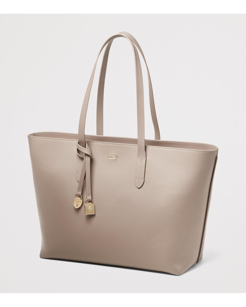 Aspinal Natural Leather East West Tote Bag