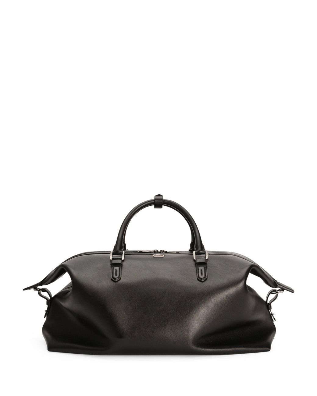 Dolce & Gabbana Black Leather Roma Holdall for men