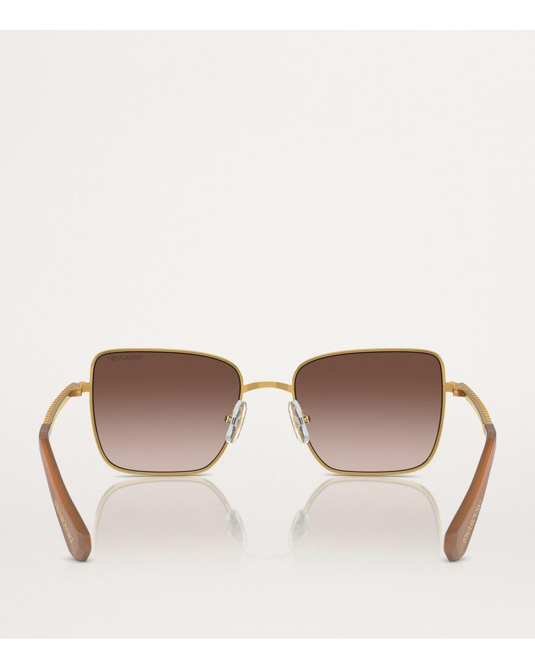 Swarovski Brown Metal Sk7015 Sunglasses