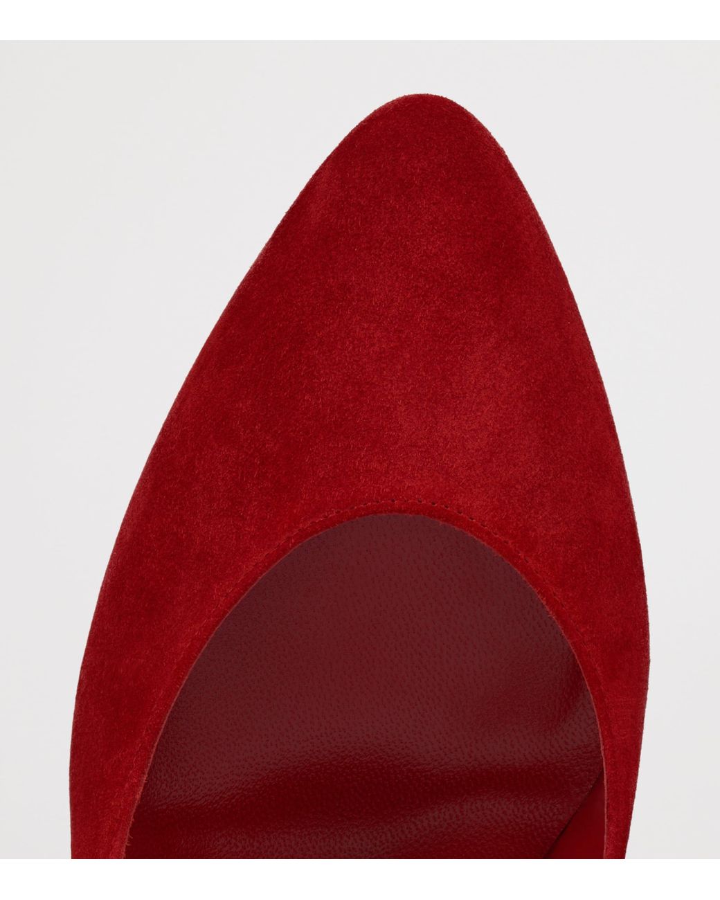 Christian Louboutin Red Fannylove 85 Suede Pumps