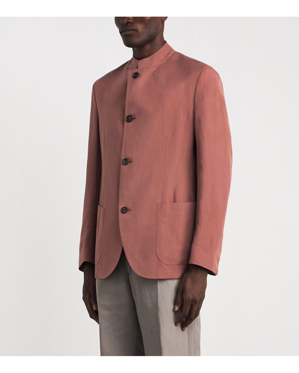 Eleventy Pink Single-Breasted Jacket for men
