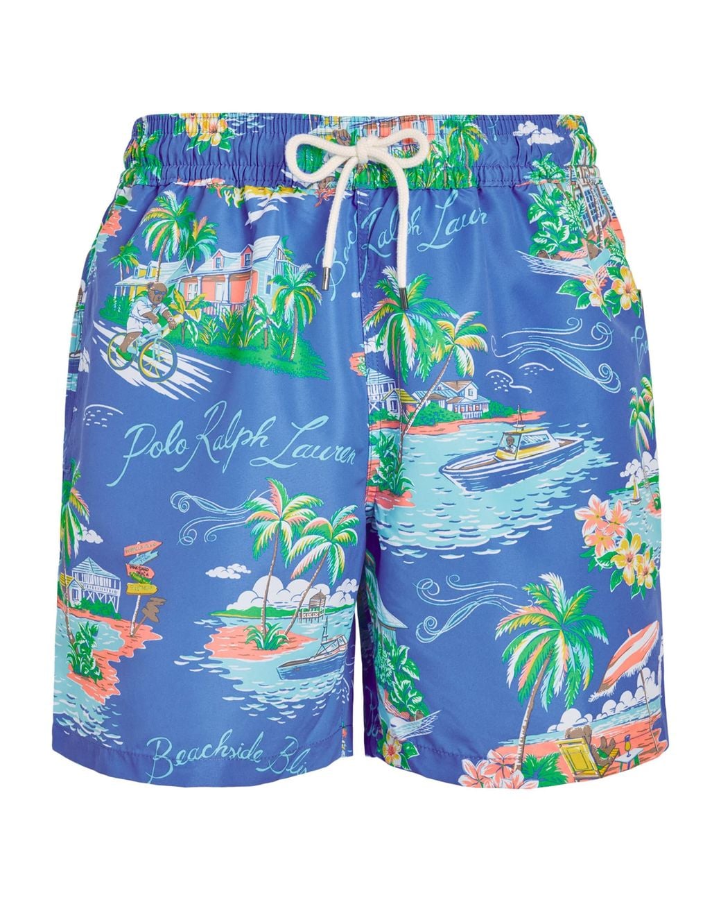 Polo Ralph Lauren Blue Printed Traveller Swim Shorts for men