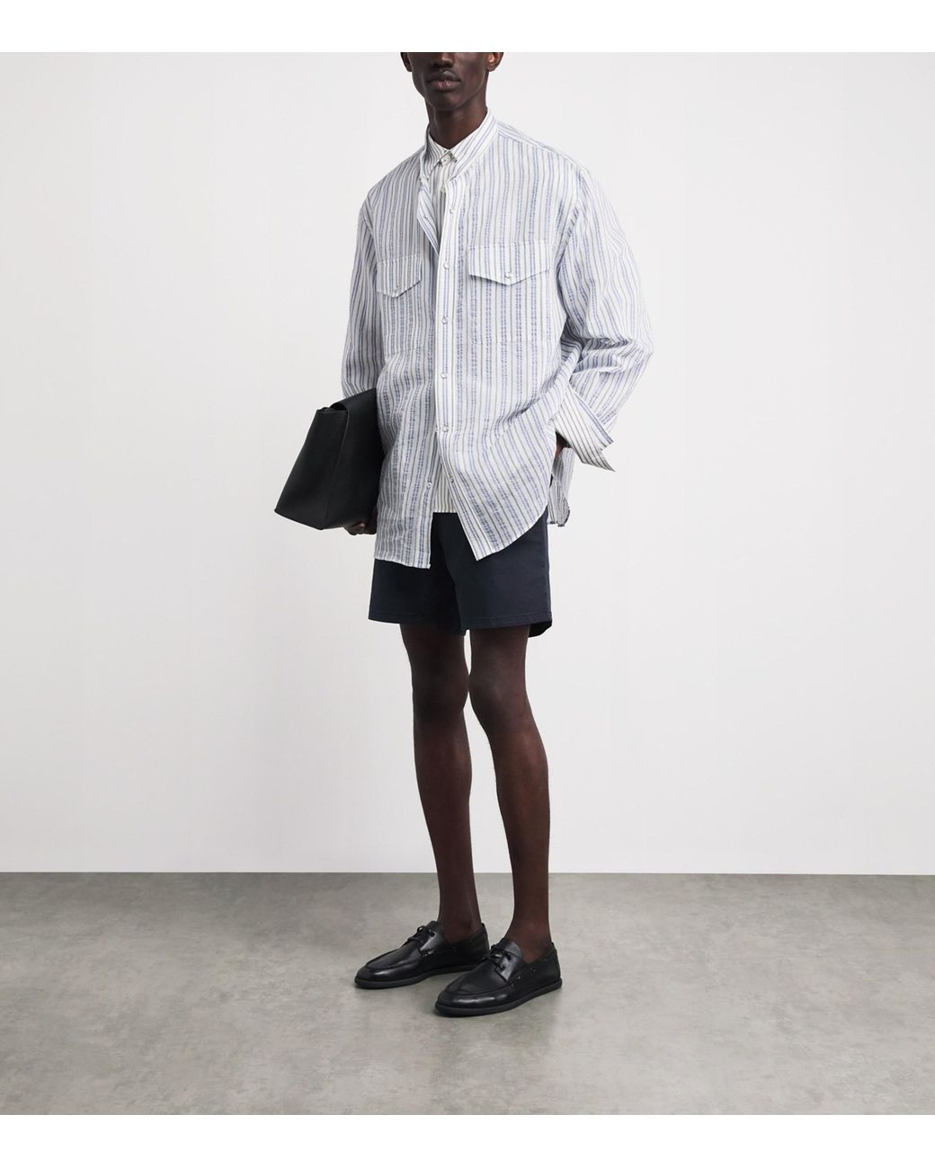PAIGE Blue Chino Phillips Shorts for men
