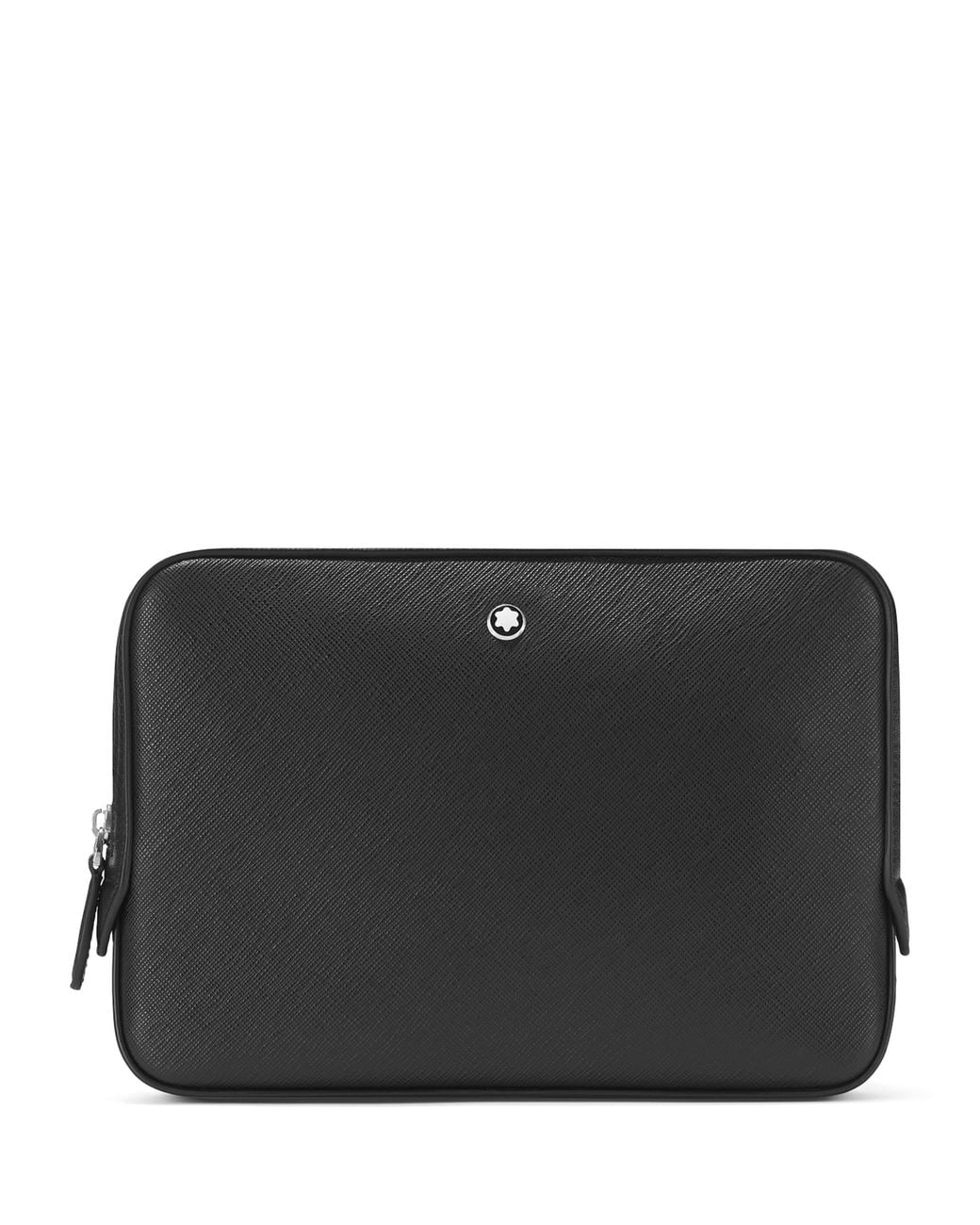 Montblanc Black Mini Leather Sartorial Messenger Bag for men