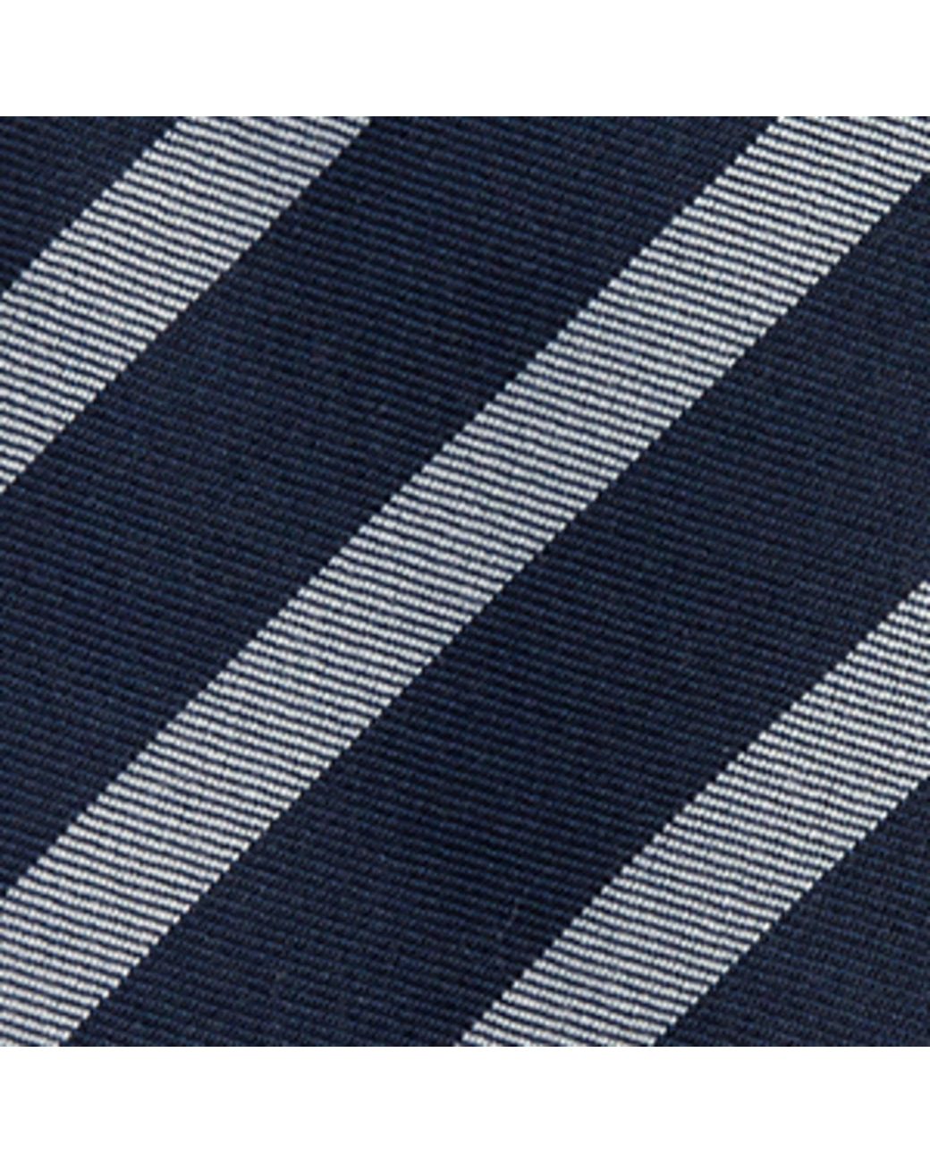 Dunhill Blue Wool-Mulberry Silk Stripe Tie for men