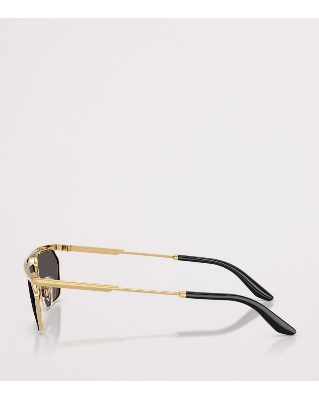 Dolce & Gabbana Gray Metal Dg2327 Classic Rectangle Sunglasses for men