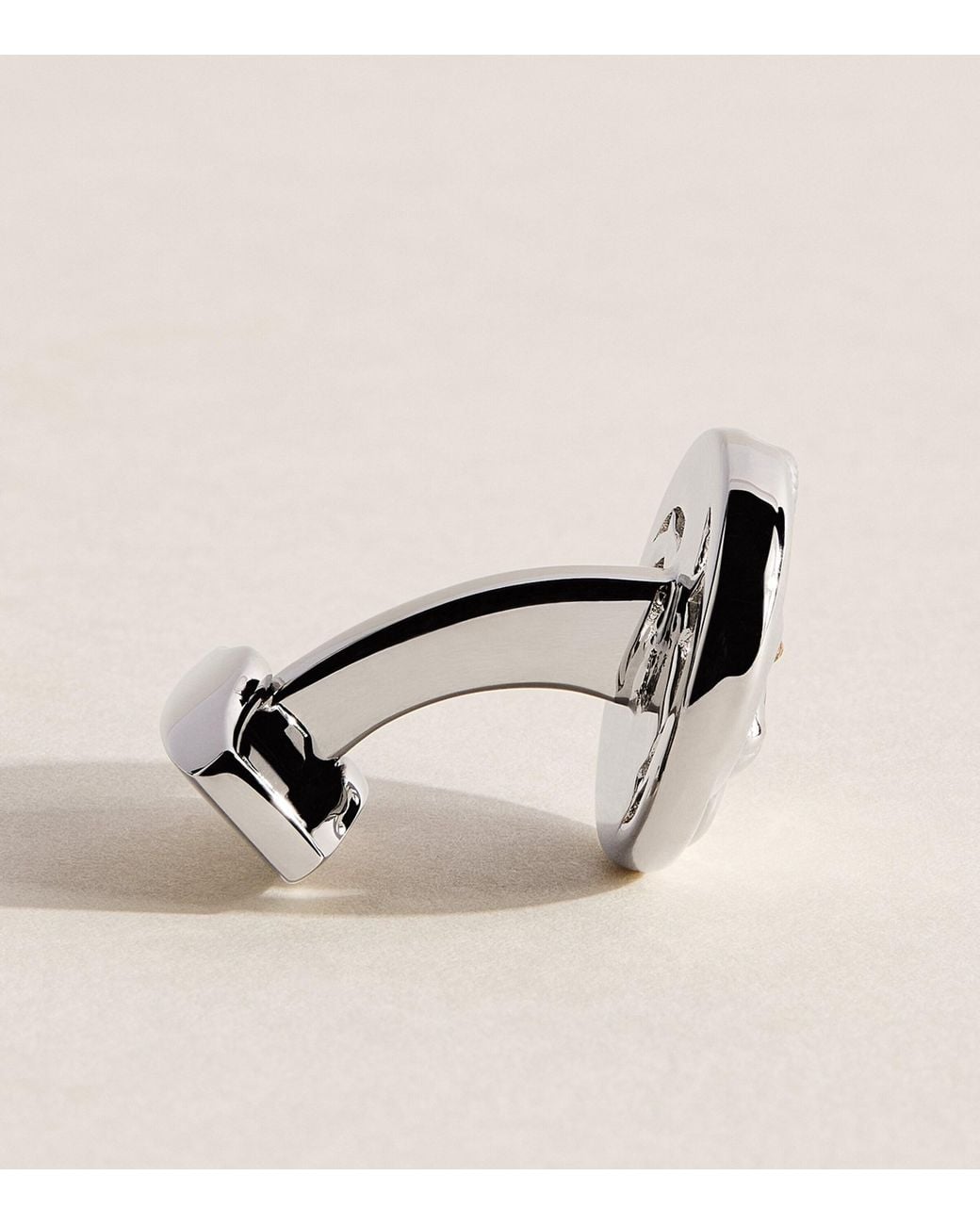 Tateossian Natural Swarovski Crystal-Detail Auspicious Goat Cufflinks for men