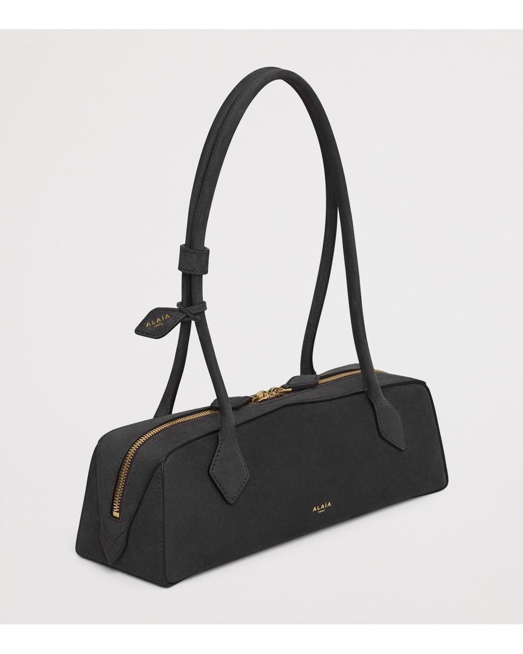 Alaïa Black Medium Suede Le Teckel Shoulder Bag