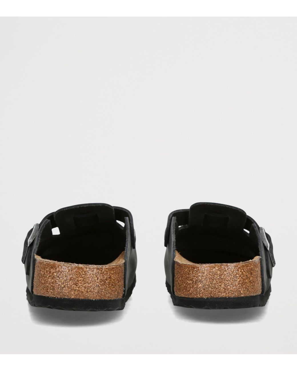 Birkenstock Brown Oiled Leather Boston Clogs for men
