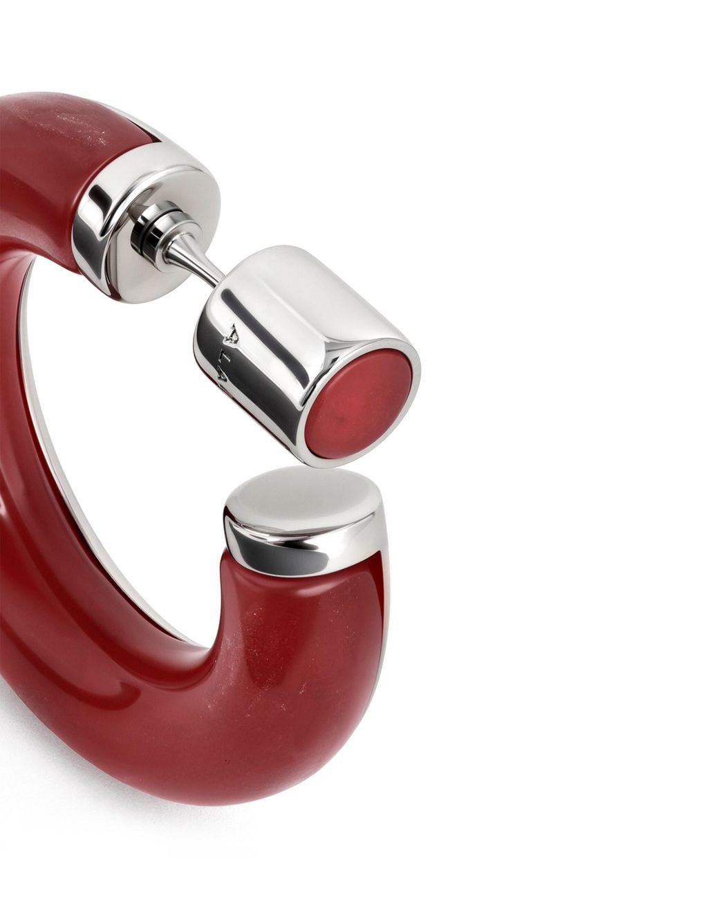 Alaïa Red Ray Hoop Earrings