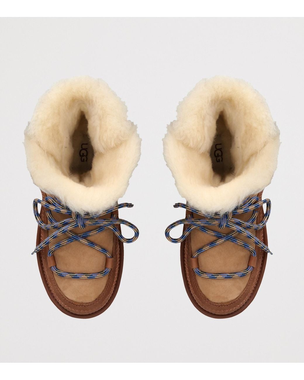 Ugg Brown Sheepskin Classic Tread Boots