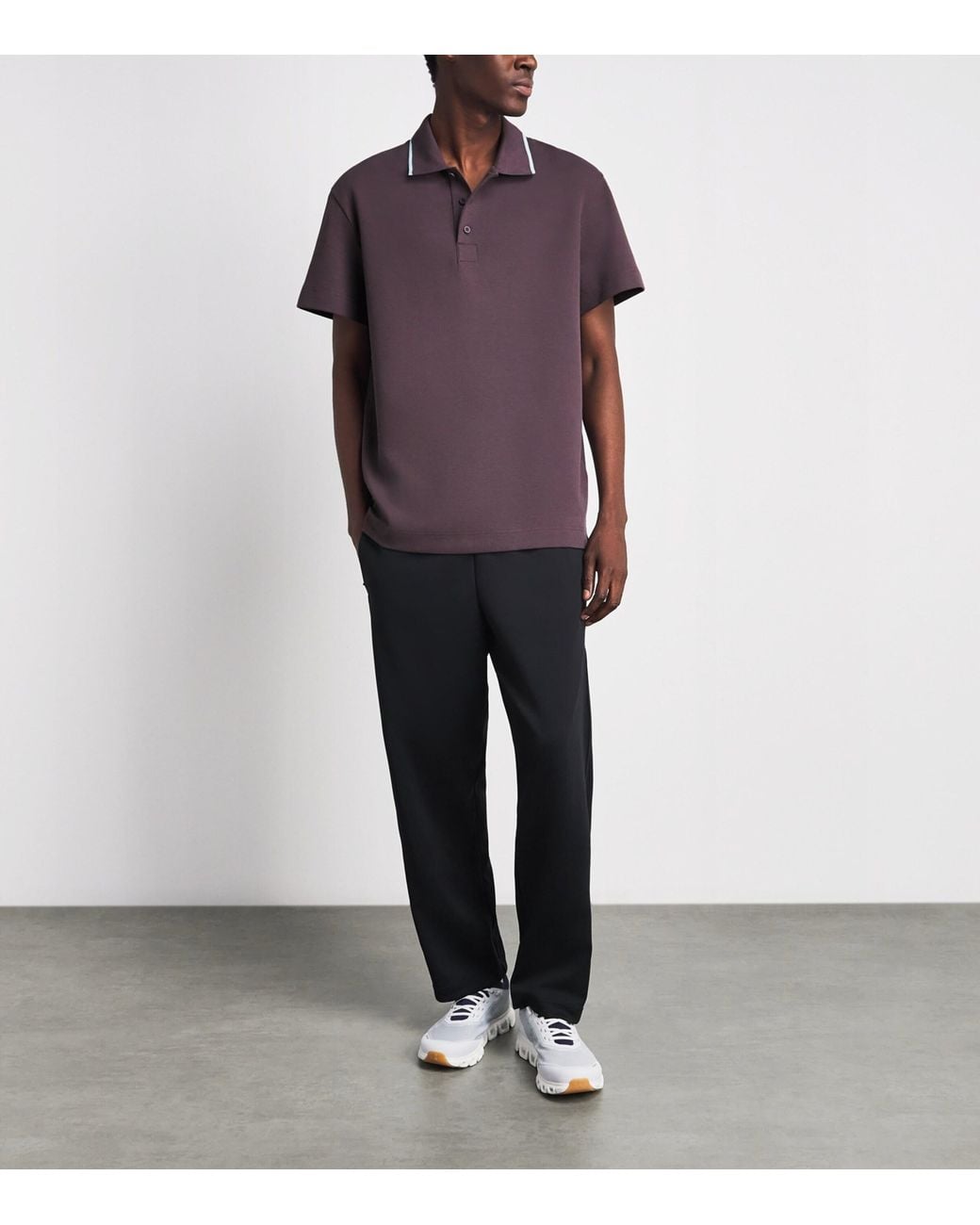 On Shoes Purple Courtside Polo Shirt for men