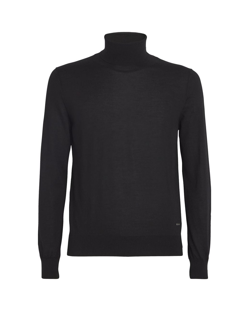 Brioni Black Cashmere-Silk Rollneck Sweater for men
