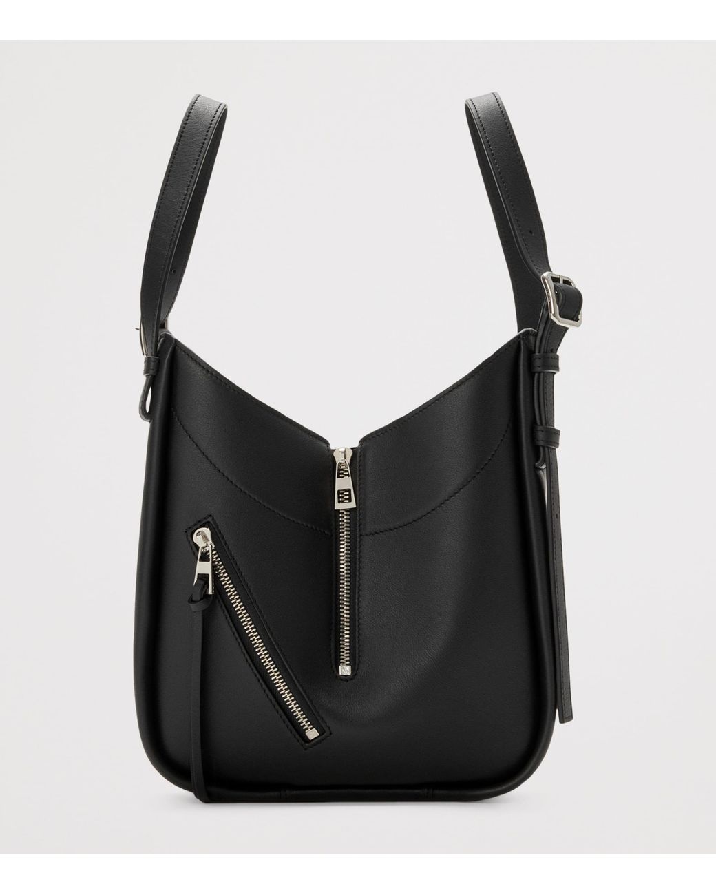 Loewe Black Leather Hammock Flip Tote Bag