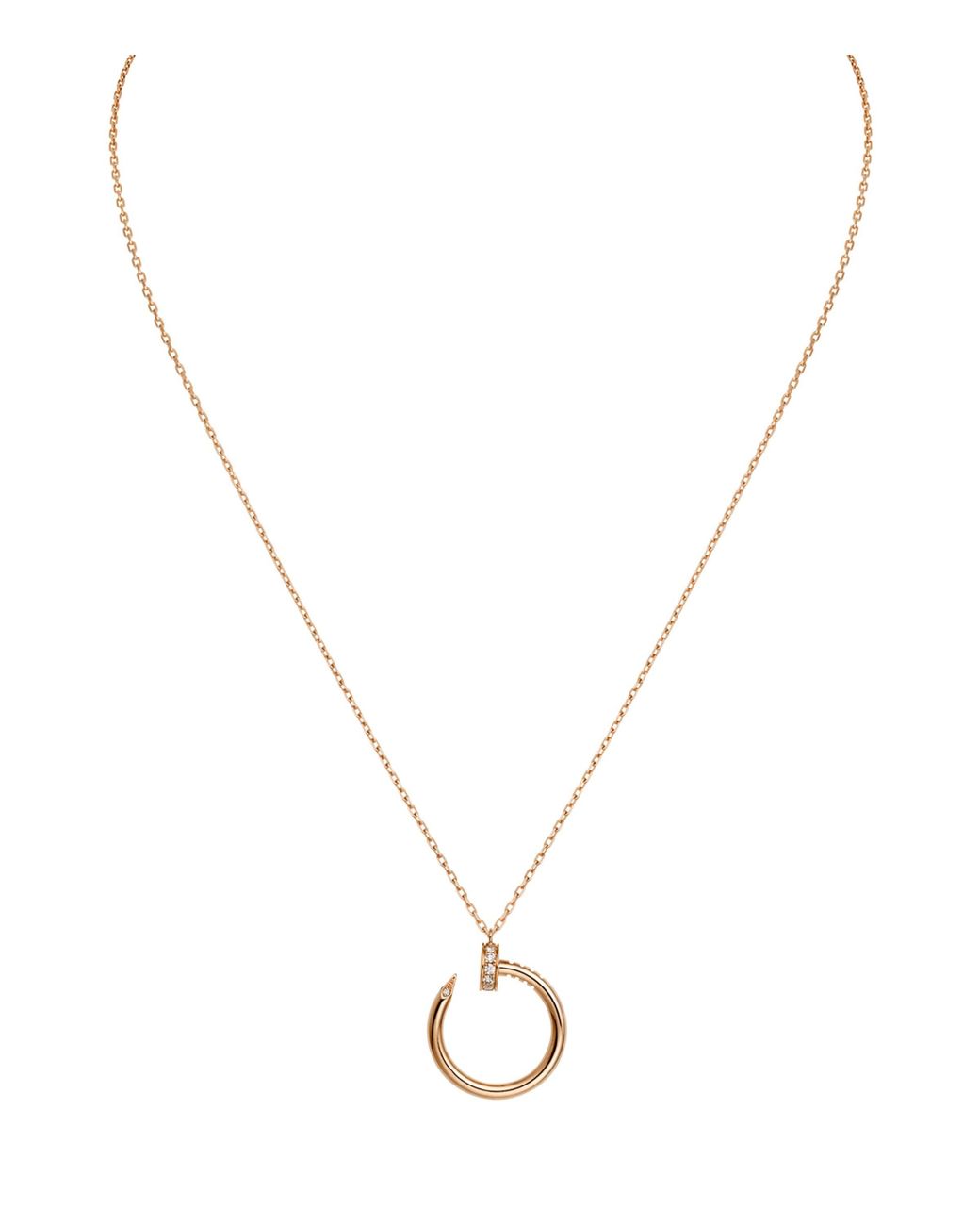 Cartier Metallic And Diamond Juste Un Clou Necklace