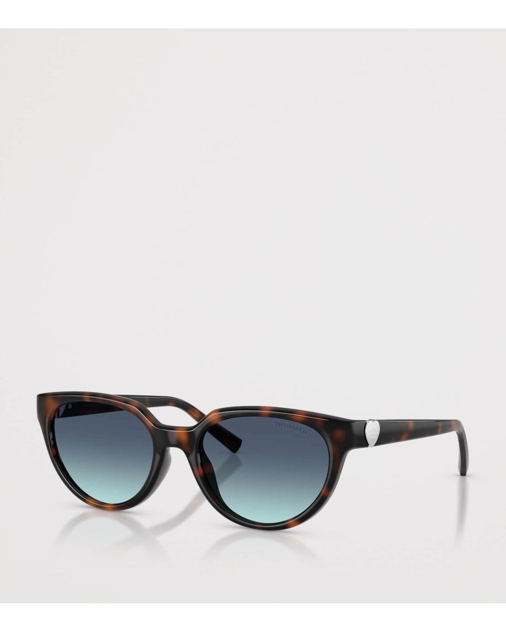 Tiffany & Co Blue Tortoiseshell Cat Eye Sunglasses