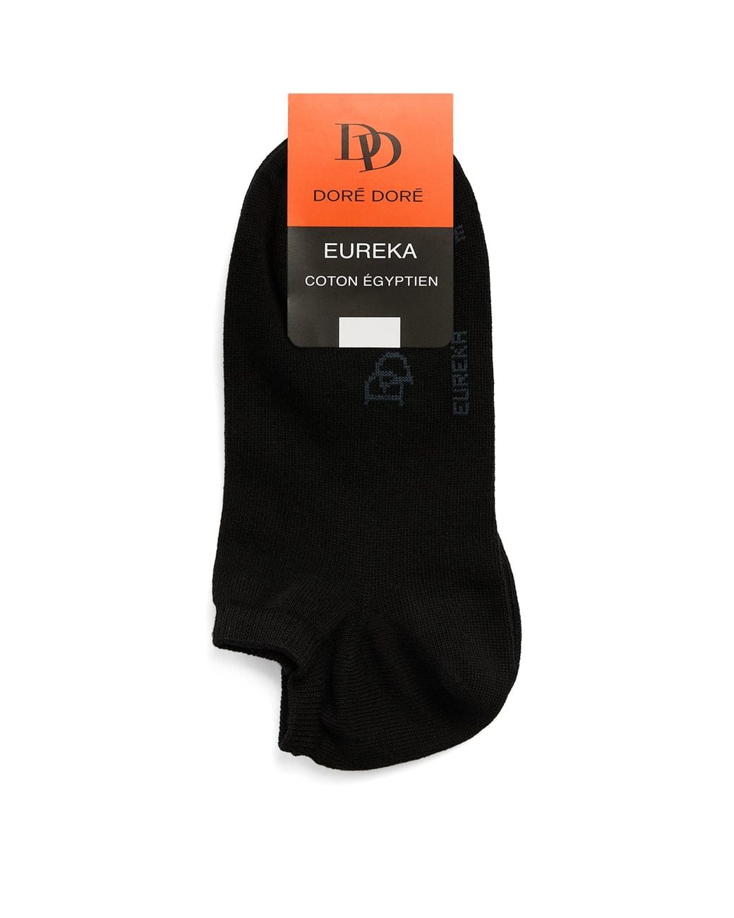 Doré Doré Black Egyptian Cotton-Blend Eureka Trainer Socks for men