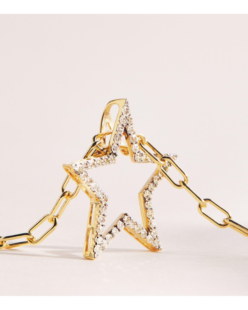 Rosa De La Cruz Natural And Diamond Classic Star Pendant Necklace