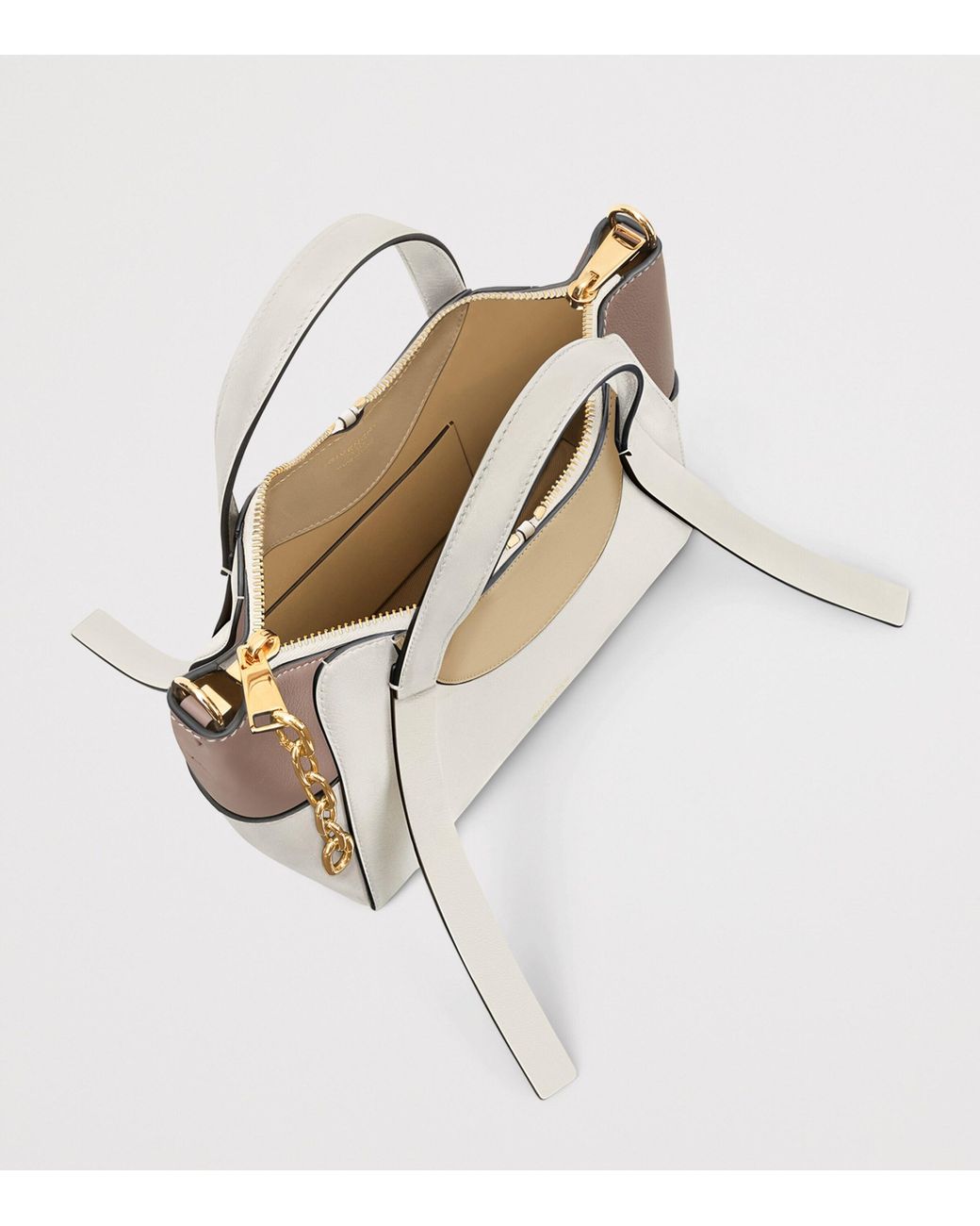 Givenchy Natural Small Leather Snatch Top-Handle Bag
