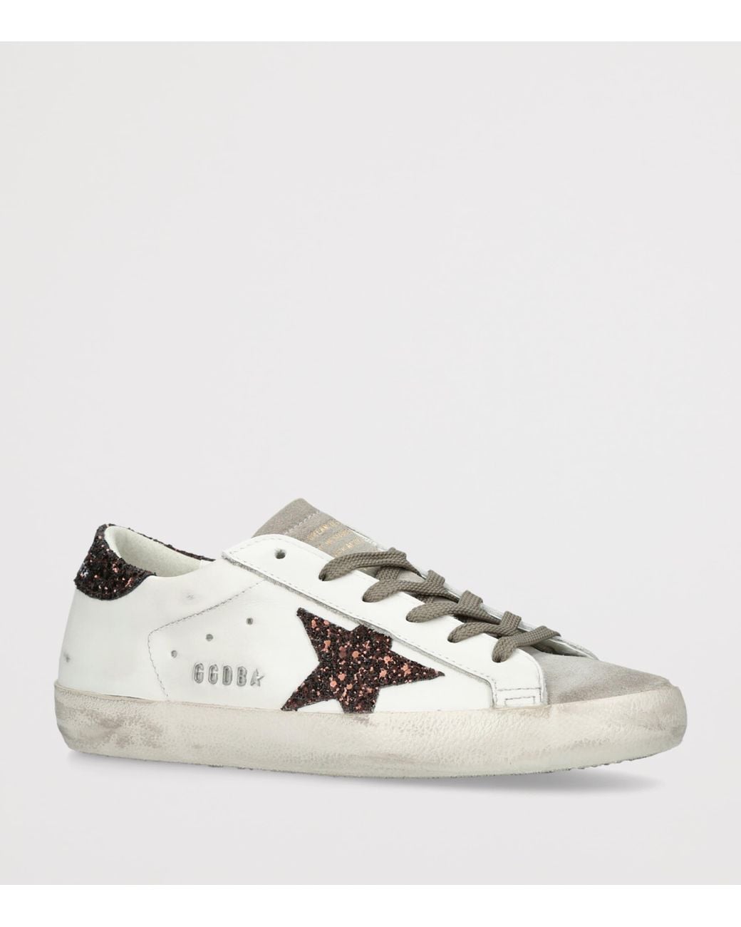 Golden Goose Deluxe Brand White Leather Super Star Sneakers