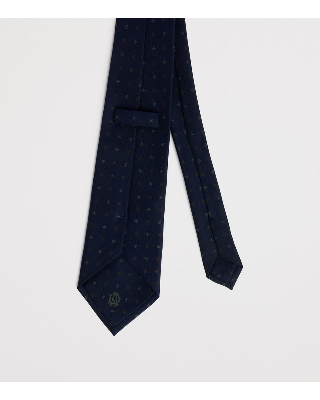 Dunhill Blue Silk Printed Tie for men