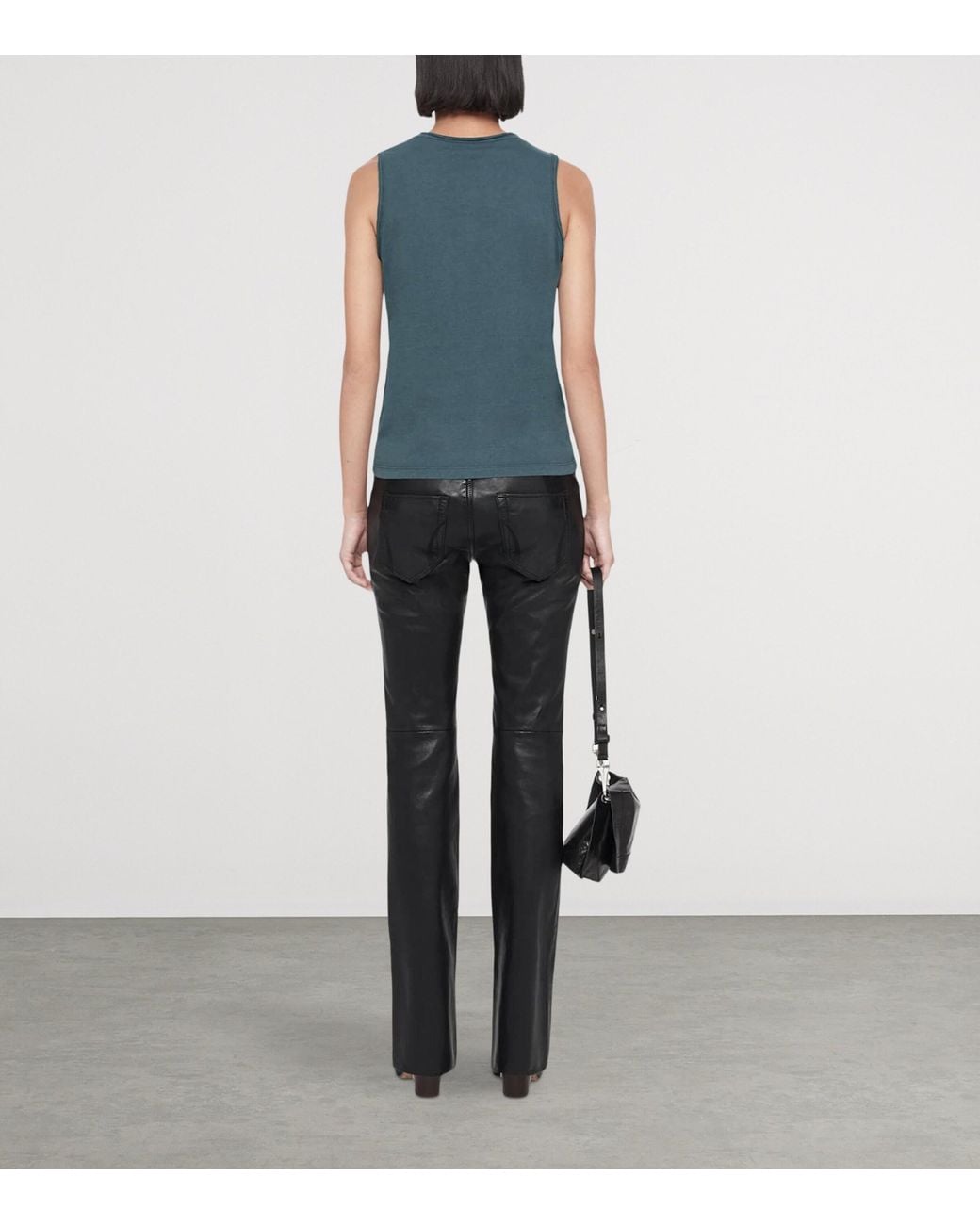 AllSaints Blue Organic Cotton Jenny Tank Top