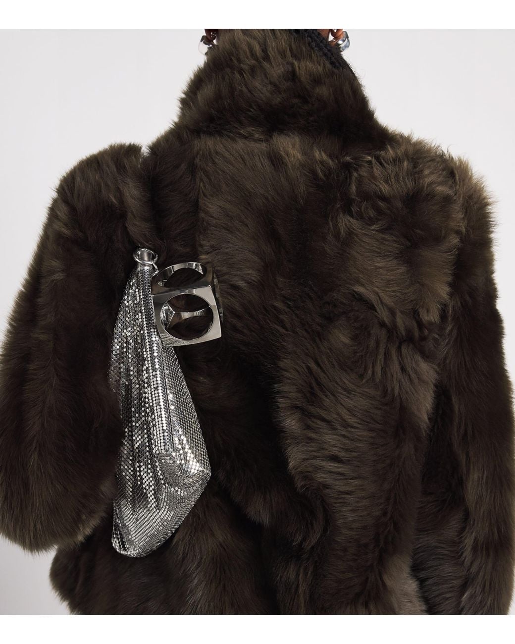 Rabanne Gray Chainmail Shoulder Bag
