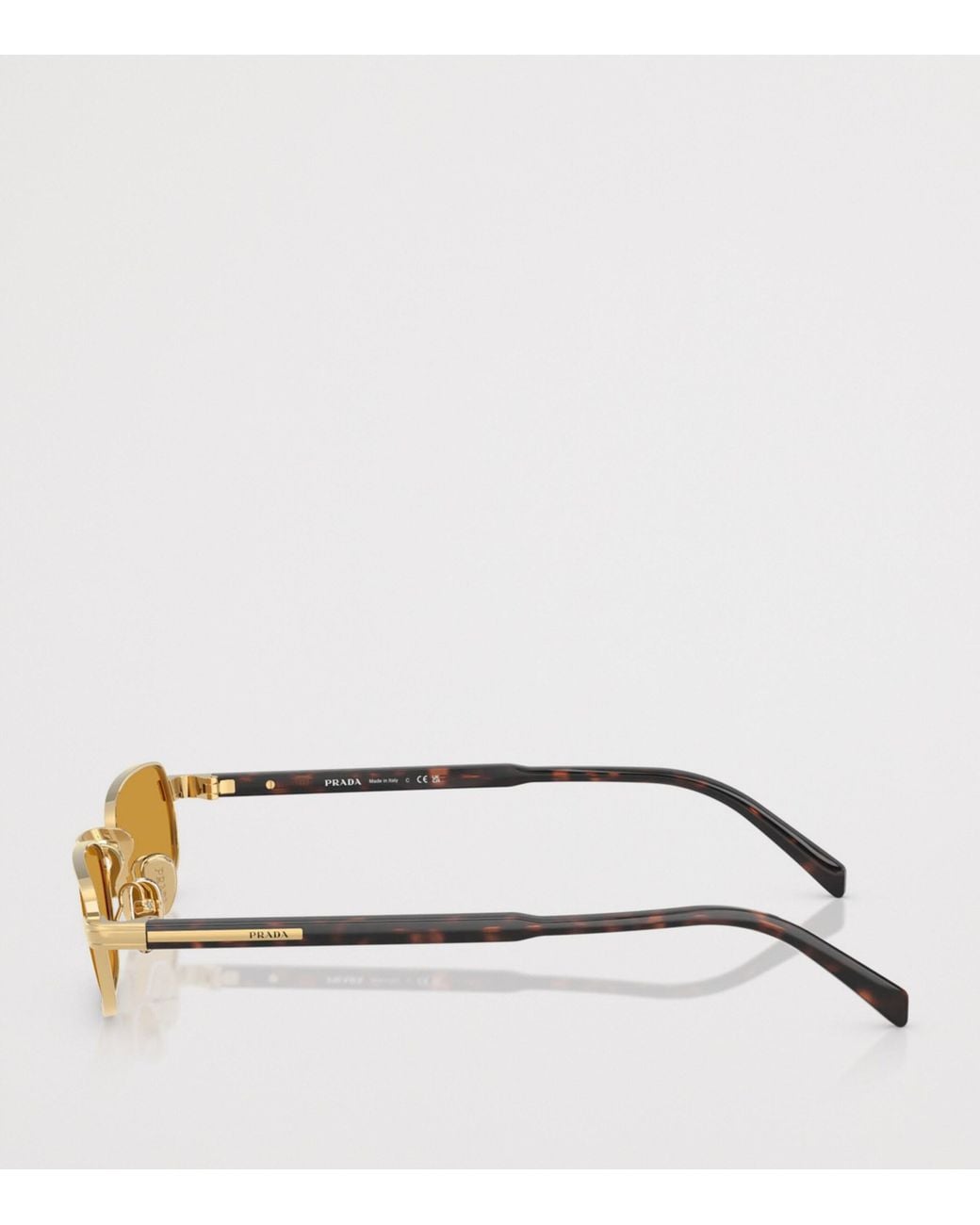Prada Metallic Rectangle Sunglasses