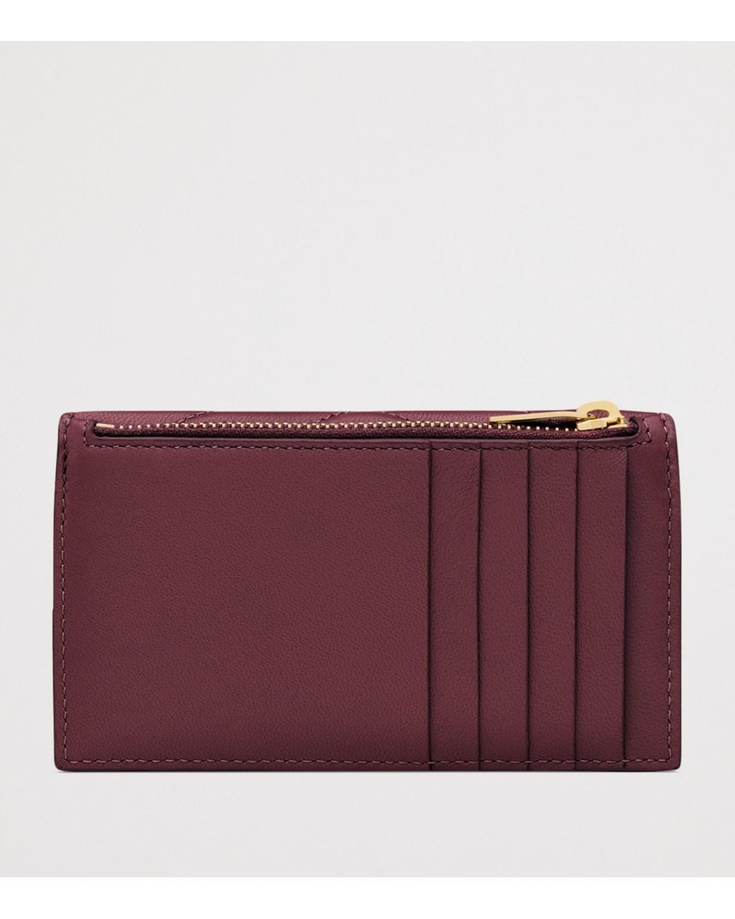 Saint Laurent Purple Lambskin Cassandre Fragments Flap Card Holder