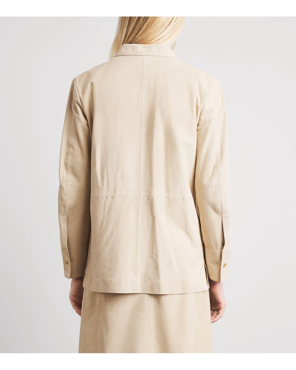 Vince Natural Suede Overshirt