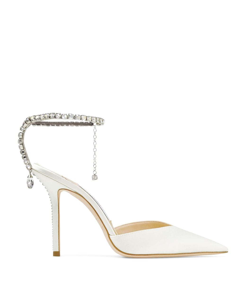 Jimmy Choo Metallic Saeda 100 Satin Pumps