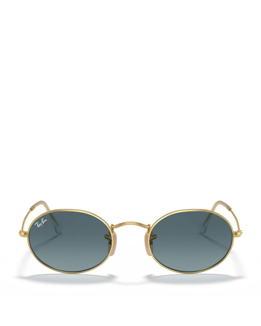 Ray-Ban Blue Rb3547 Oval Metal Sunglasses