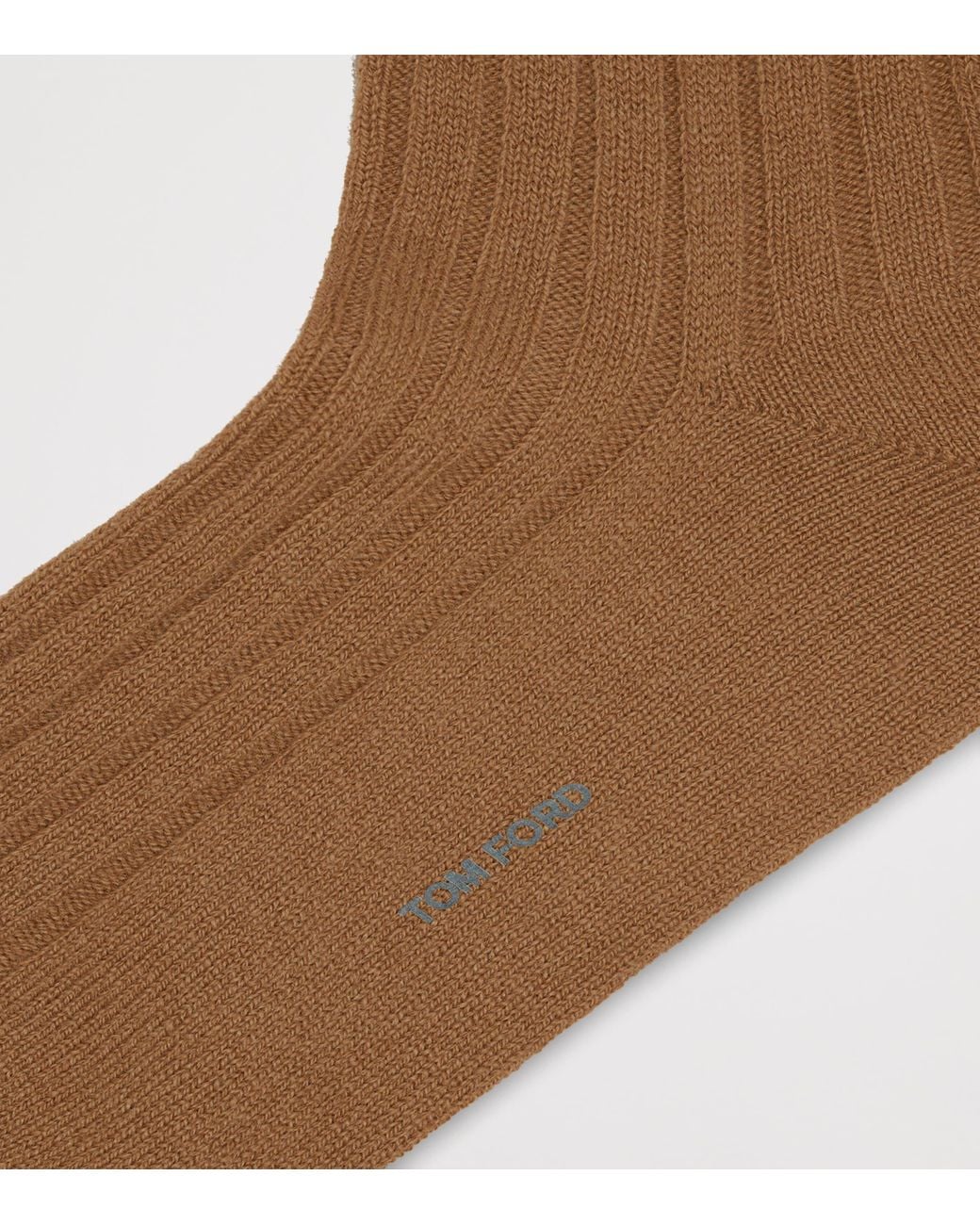 Tom Ford Brown Cashmere-Blend Socks for men