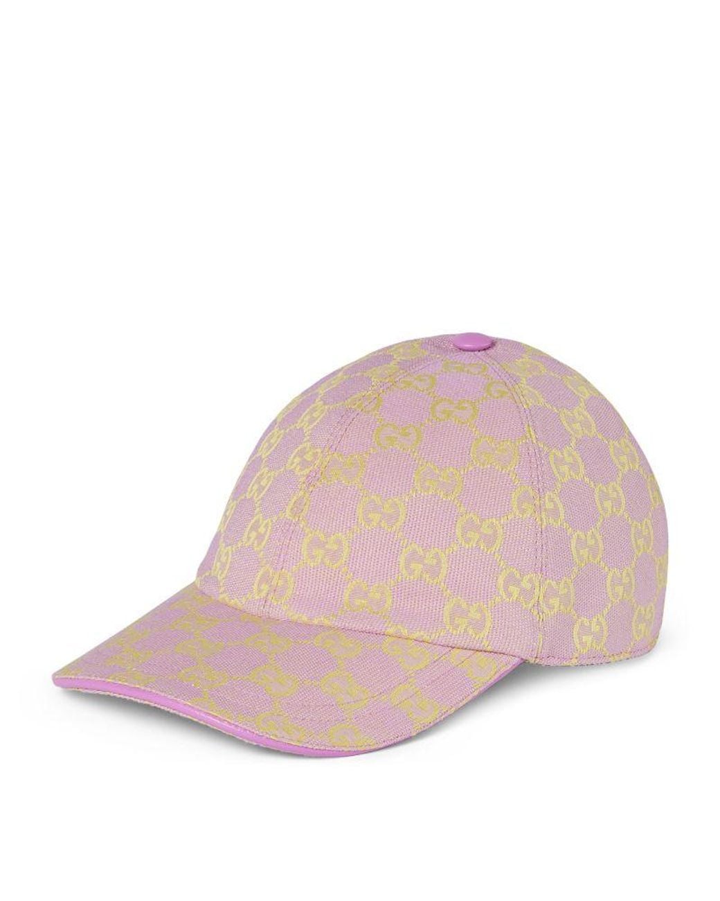 Gucci Gg Canvas Baseball Hat in Pink | Lyst UK