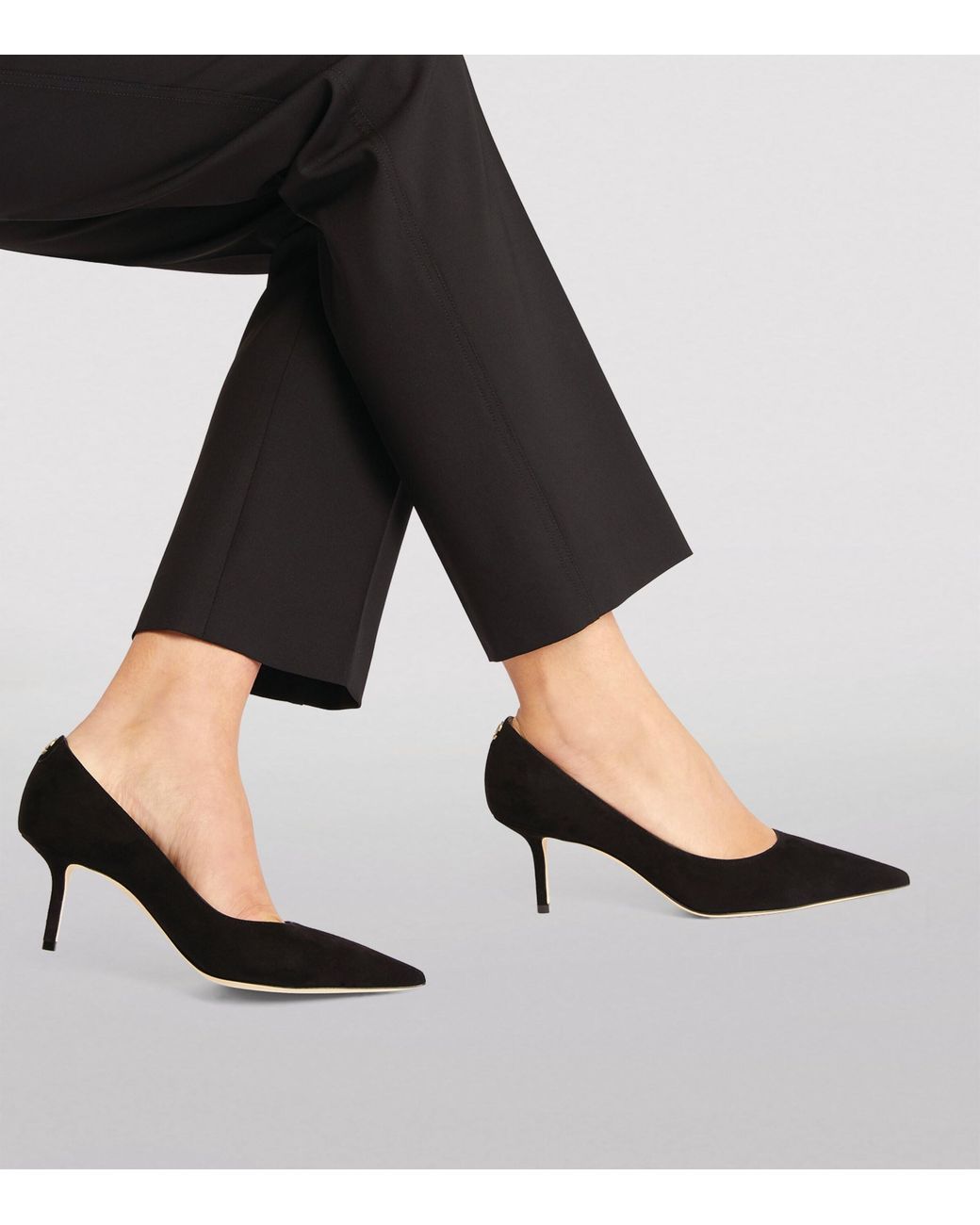 Jimmy Choo Black Love 65 Suede Pumps