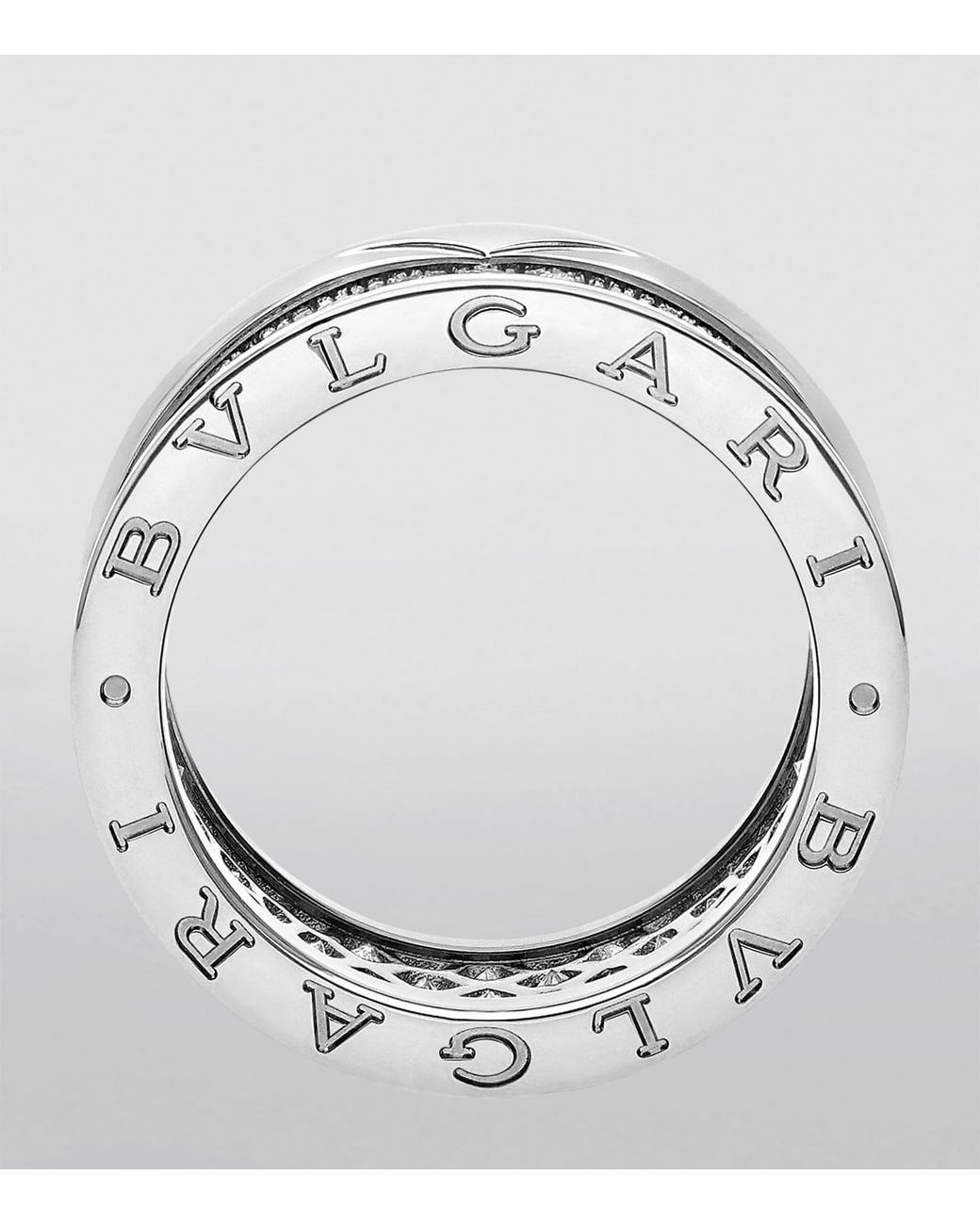 BVLGARI Metallic And Diamond B.Zero1 Ring