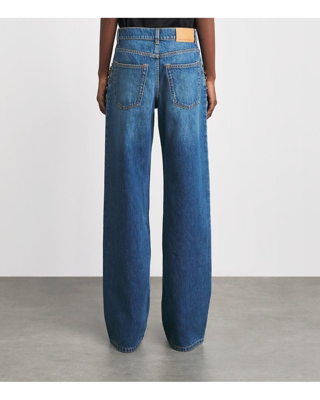 Stella McCartney Blue Embellished Straight Jeans