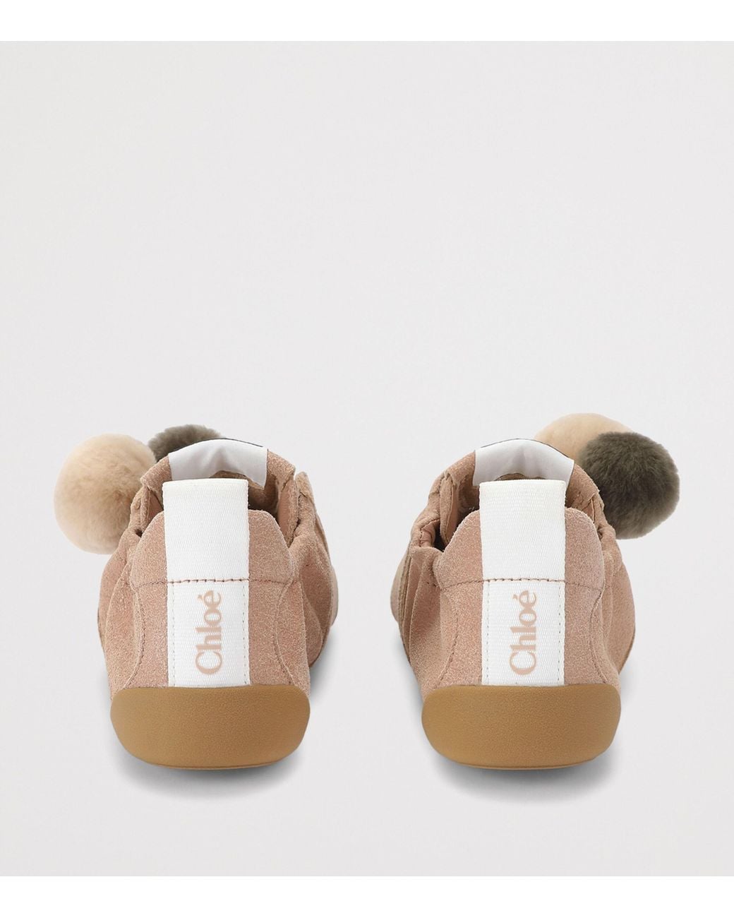 Chloé Pink Suede Kick Ballerina Sneakers