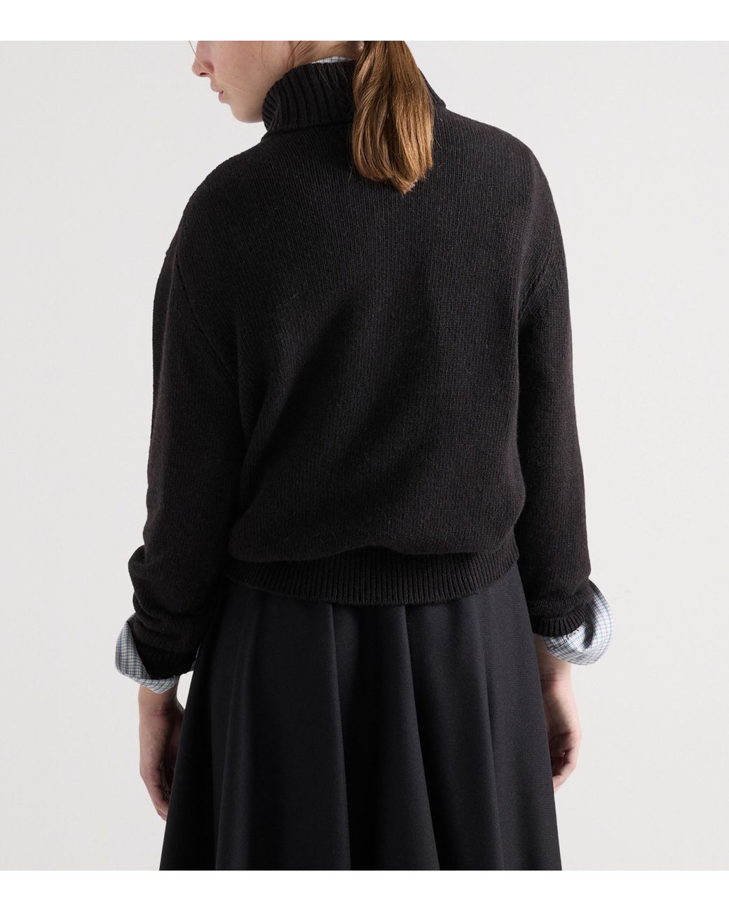 Prada Black Re-Cashmere Rollneck Sweater