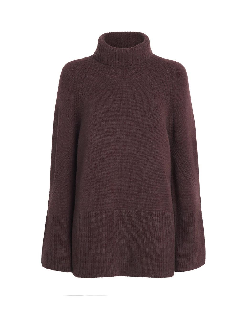 Joseph Purple Cashmere Roll-Neck Loftus Sweater