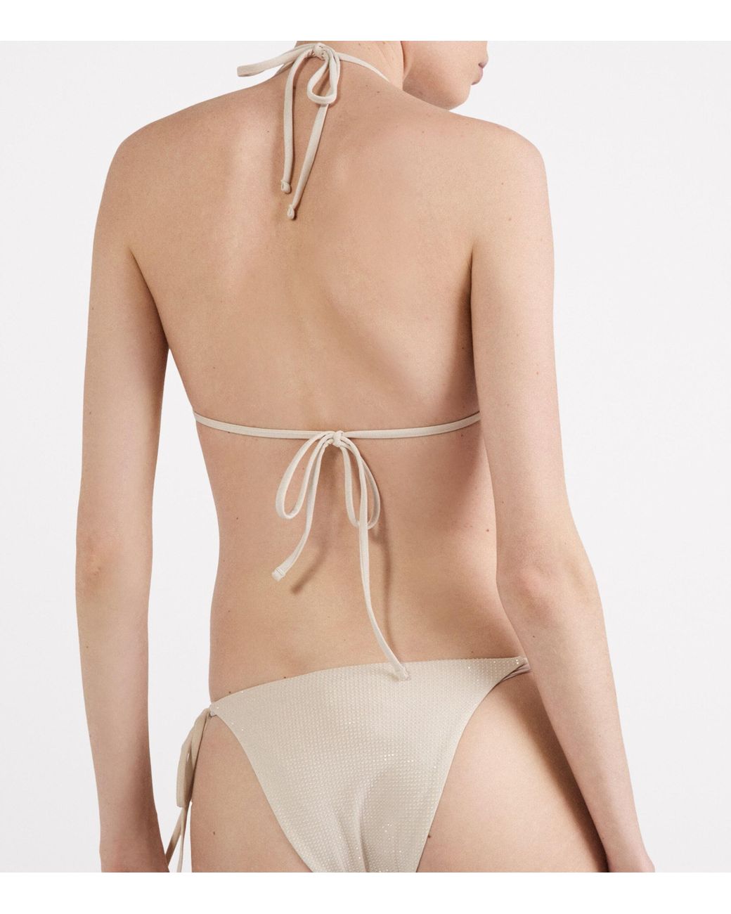 Prada White Embellished Bikini Bottoms