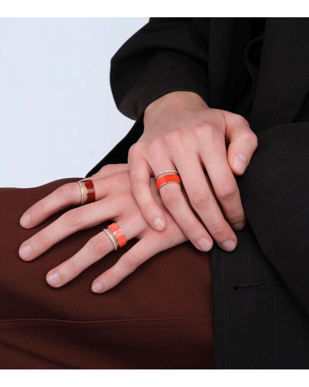 Repossi Red Diamond And Enamel Berbere Ring
