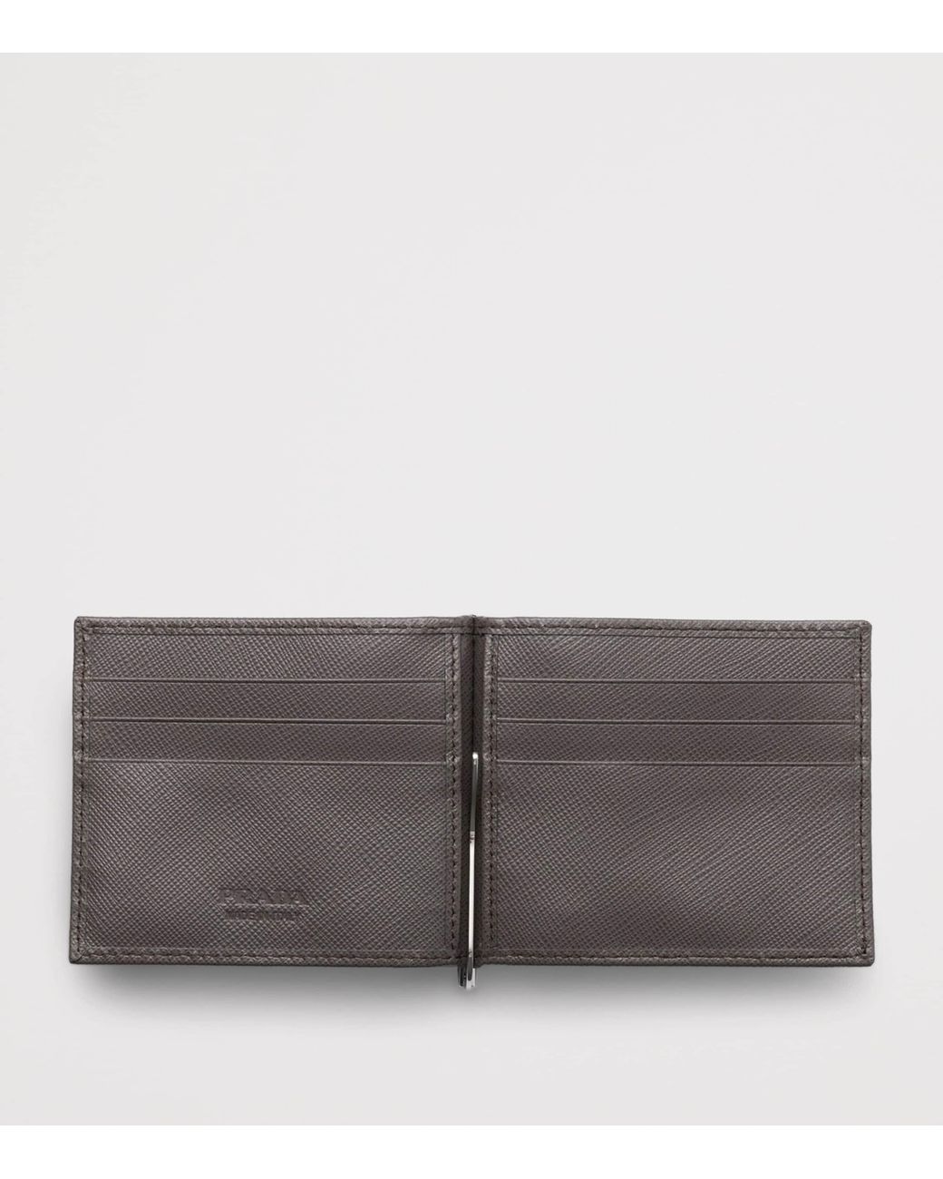 Prada Black Saffiano Leather Bifold Wallet for men
