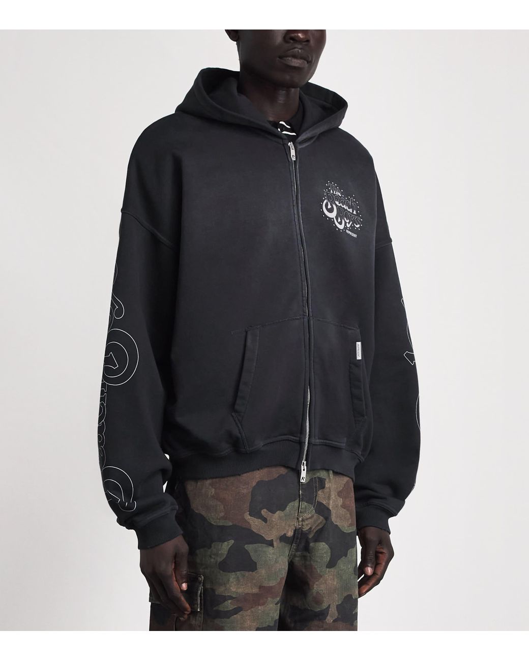 Represent Black Beach Boys Endless Summer Zip-Up Hoodie for men