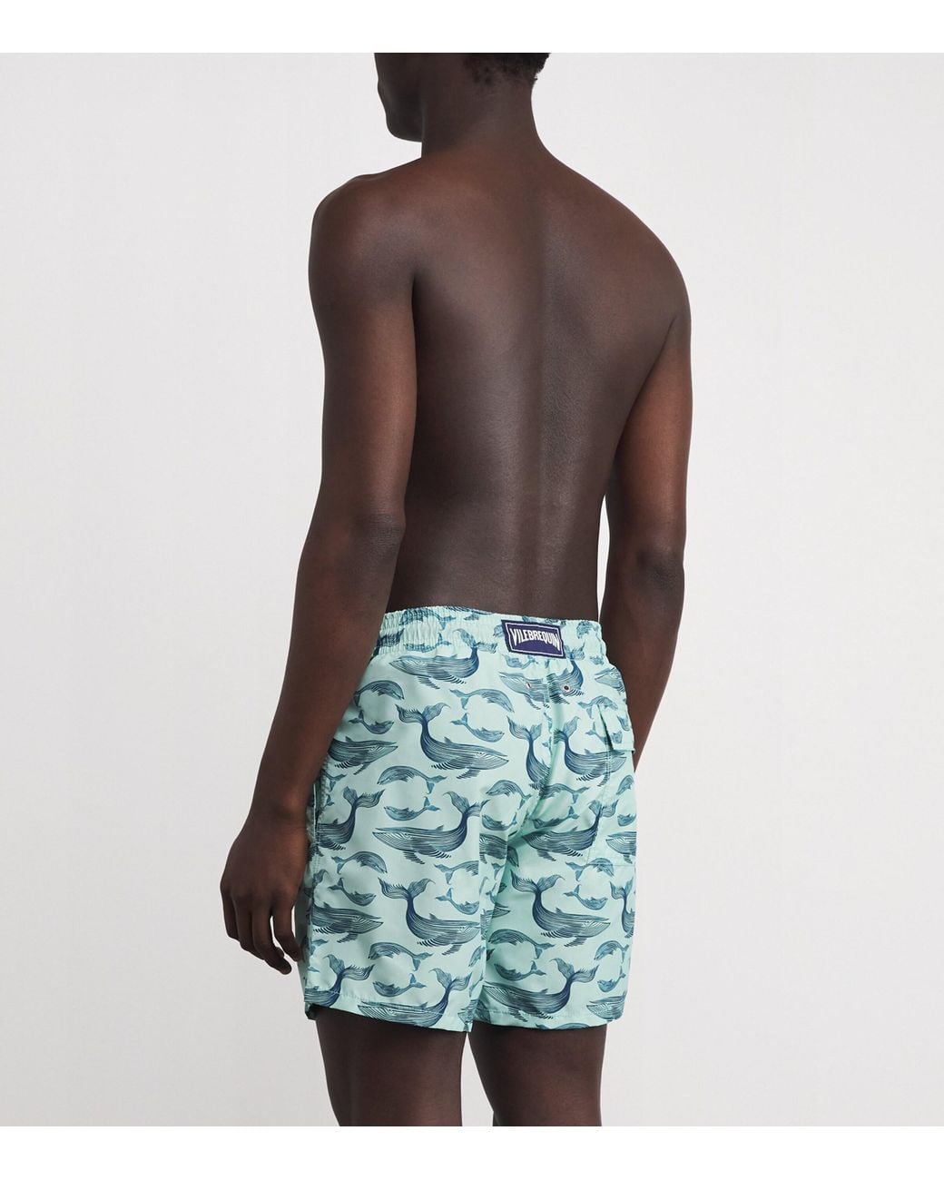 Vilebrequin Blue Whale Print Moorea Swim Shorts for men