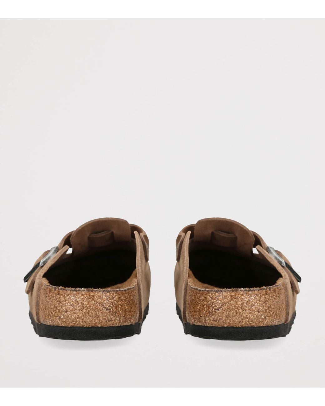 Birkenstock Brown Suede Boston Clogs for men