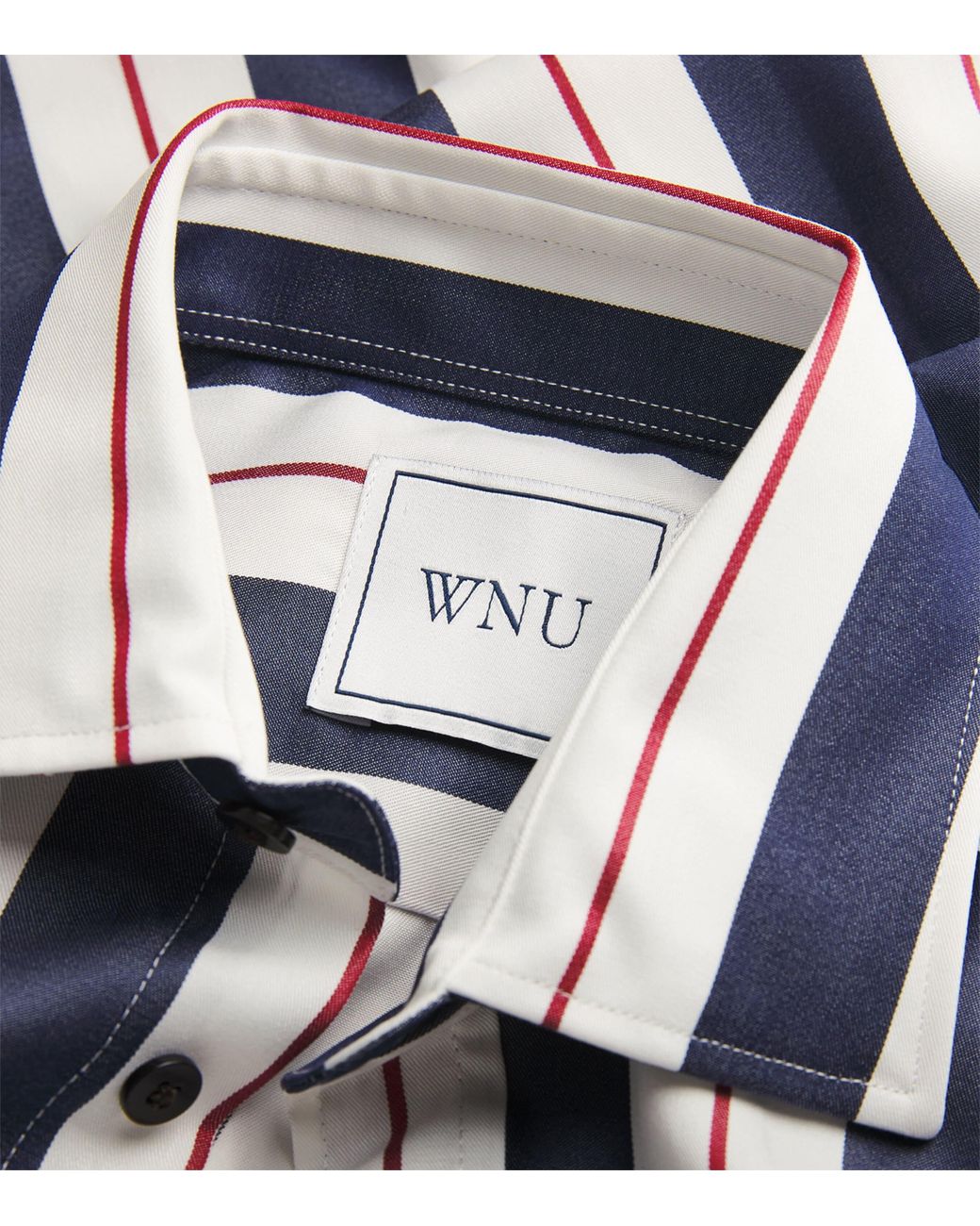 With Nothing Underneath Blue Stripe Boyfriend Shirt