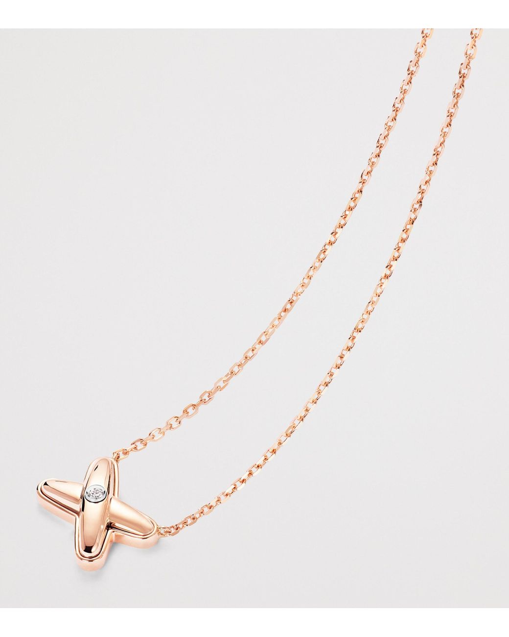 Chaumet Metallic And Diamond Jeux De Liens Pendant Necklace