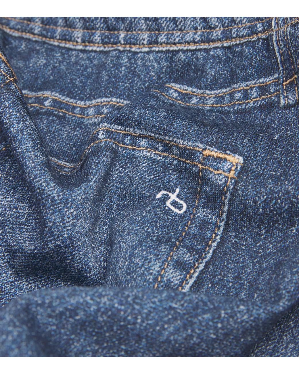 Rag & Bone Blue Miramar Low-Rise Wide-Leg Jeans