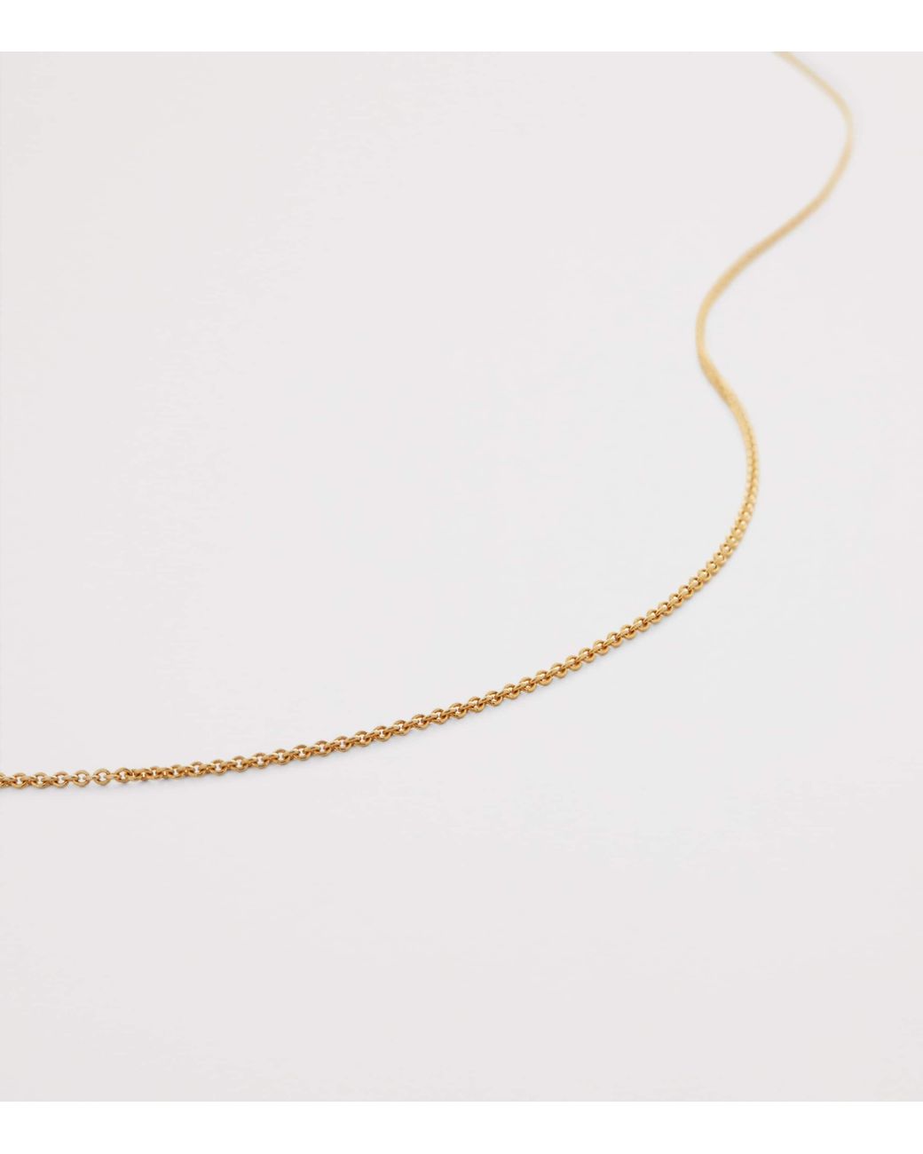 Monica Vinader Metallic Vermeil Fine Chain Necklace
